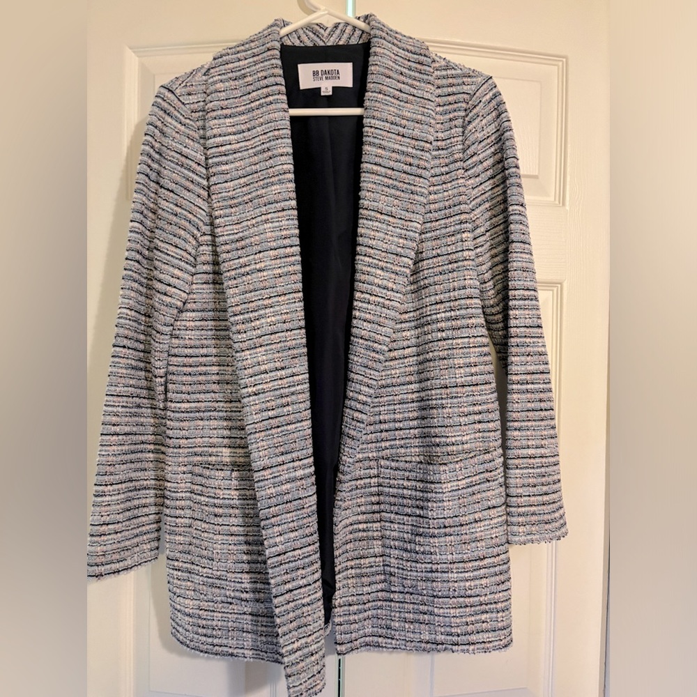BB Dakota by Steve Madden Tweed Soft Knit Blazer size small